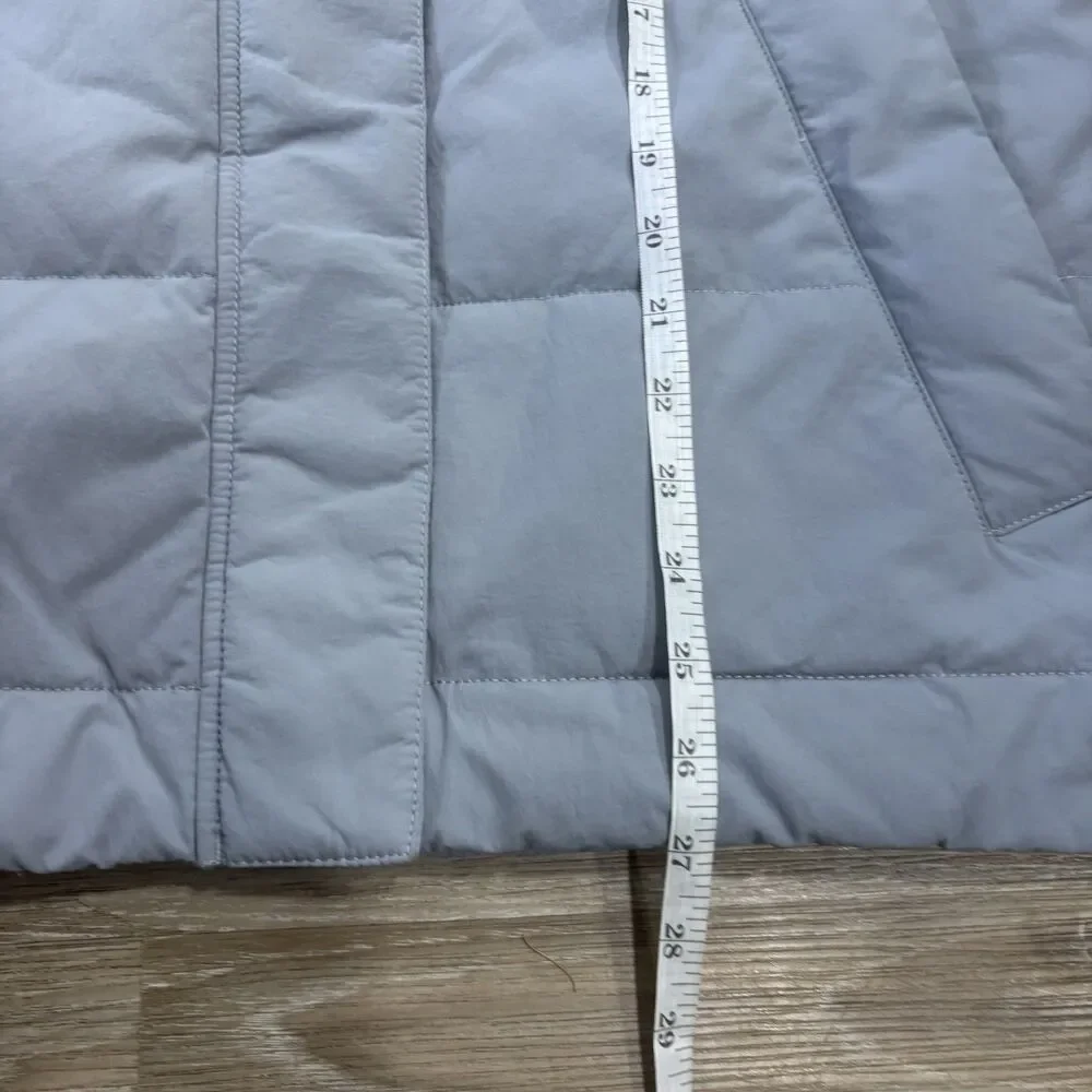 Everlane Puffer Vest Womens Size XS Nyle Quilted, Black & Gray Colorblock - Picture 6 of 9